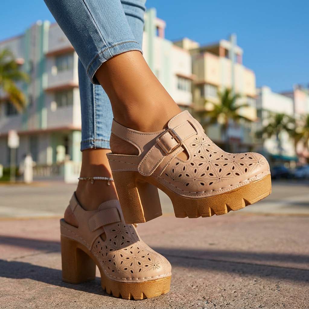 Adeline I Buckle Heels