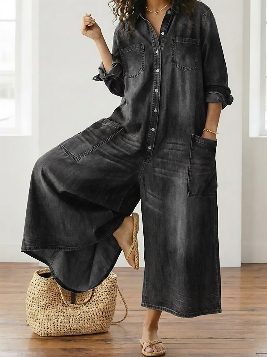Simone | Relaxed Wide-Leg Jumpsuit