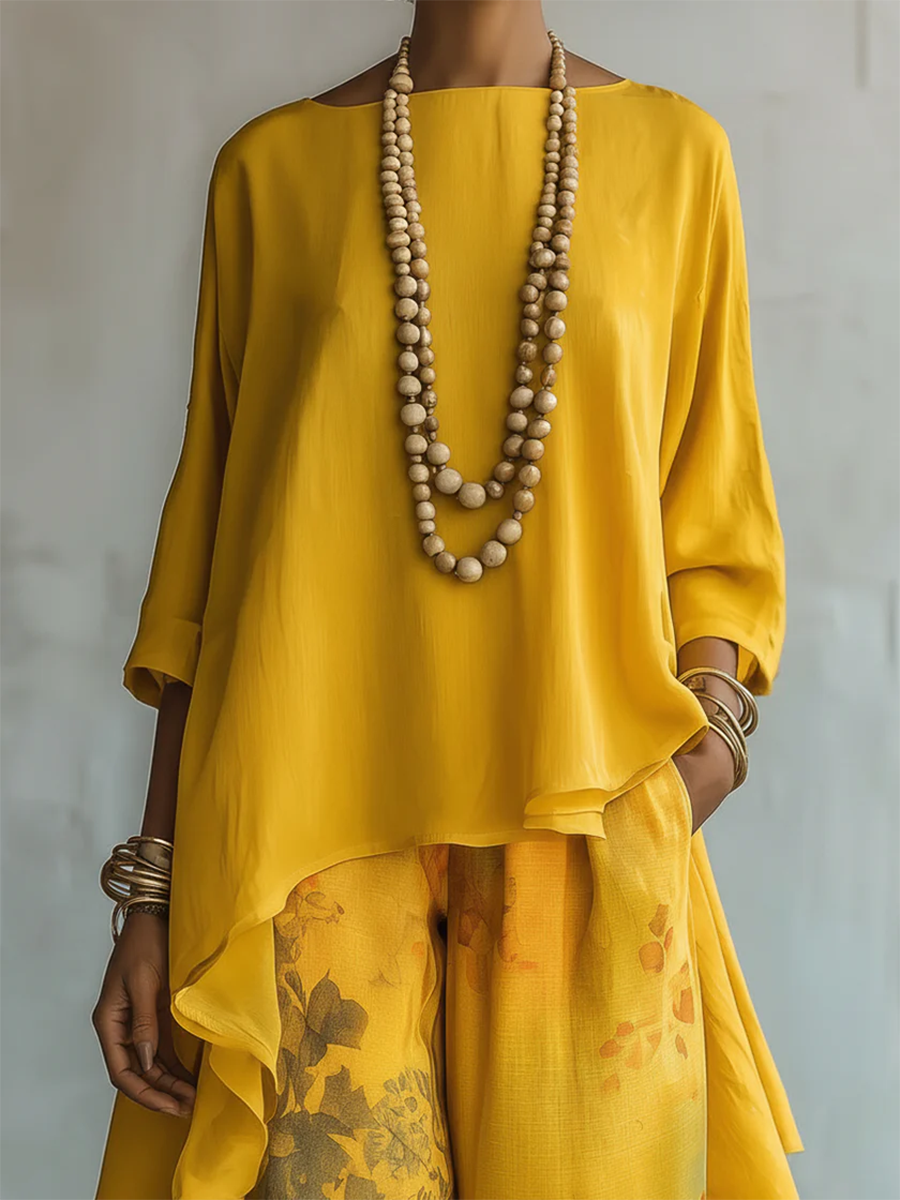 Guilia | Elegant Artistic Floral Print Set