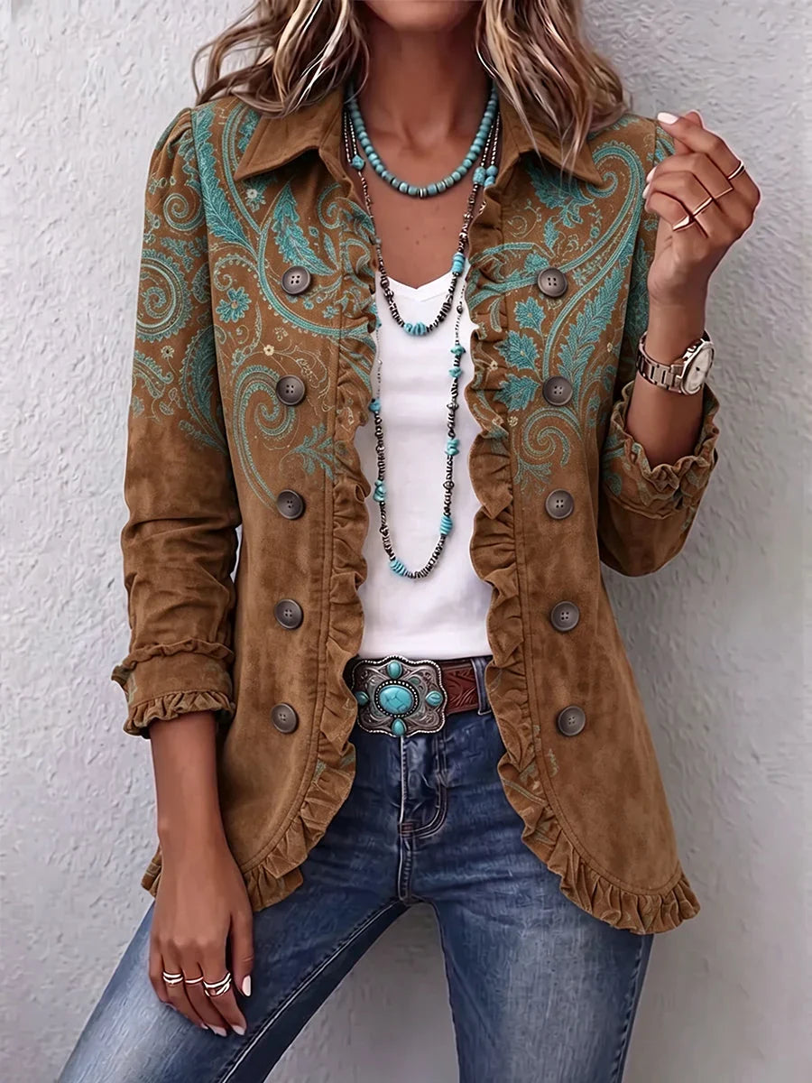 Lois | Boho Ruffled Jacket