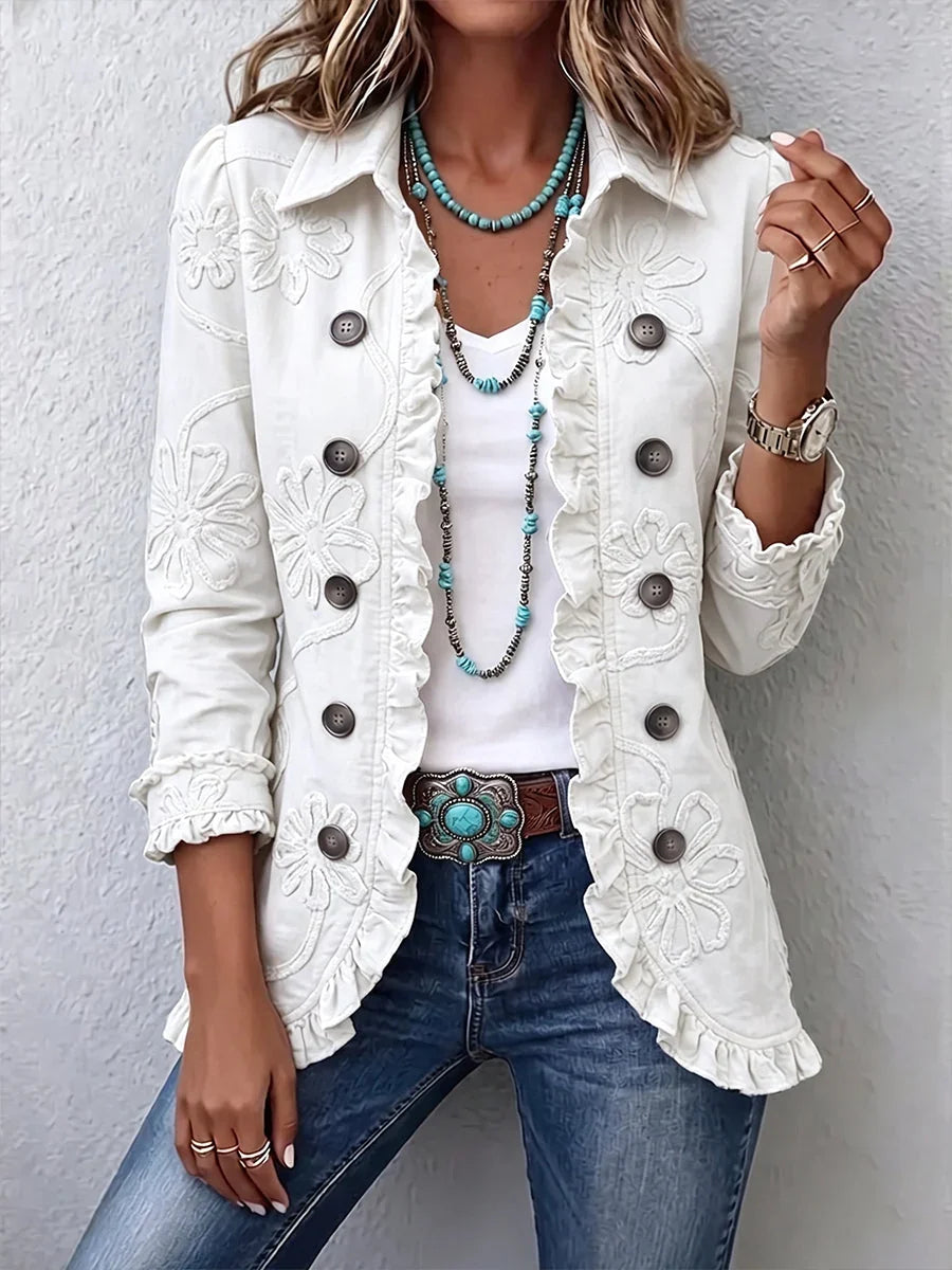 Lois | Boho Ruffled Jacket