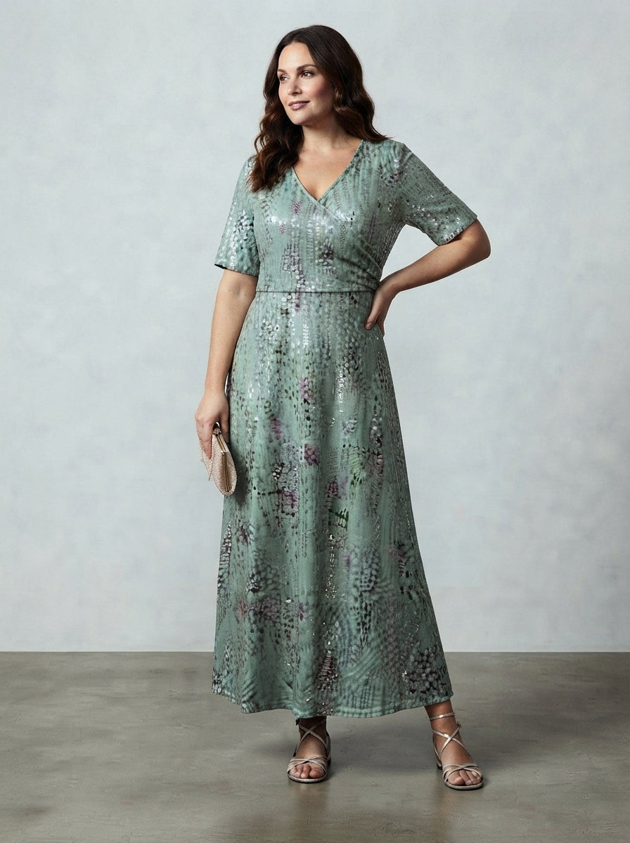 Philomene | Midi Dress with Flattering Tummy Coverage