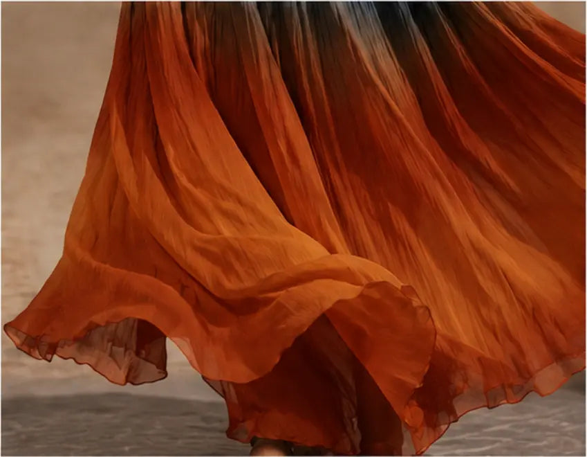 Lumielle™ | Ombre Halter/V-Neck Maxi Dress