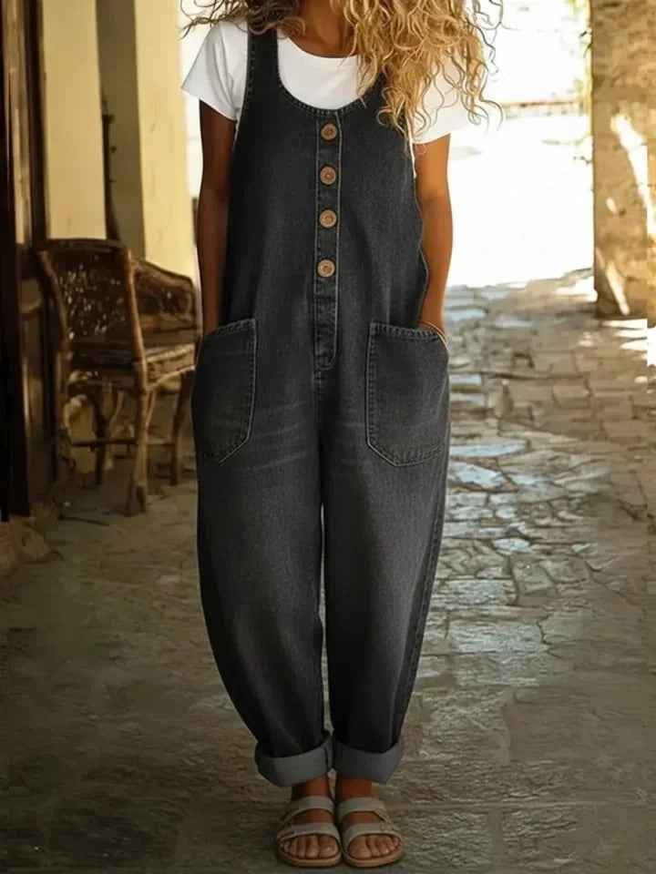 Elspeth | Relaxed Wide-Leg Overalls