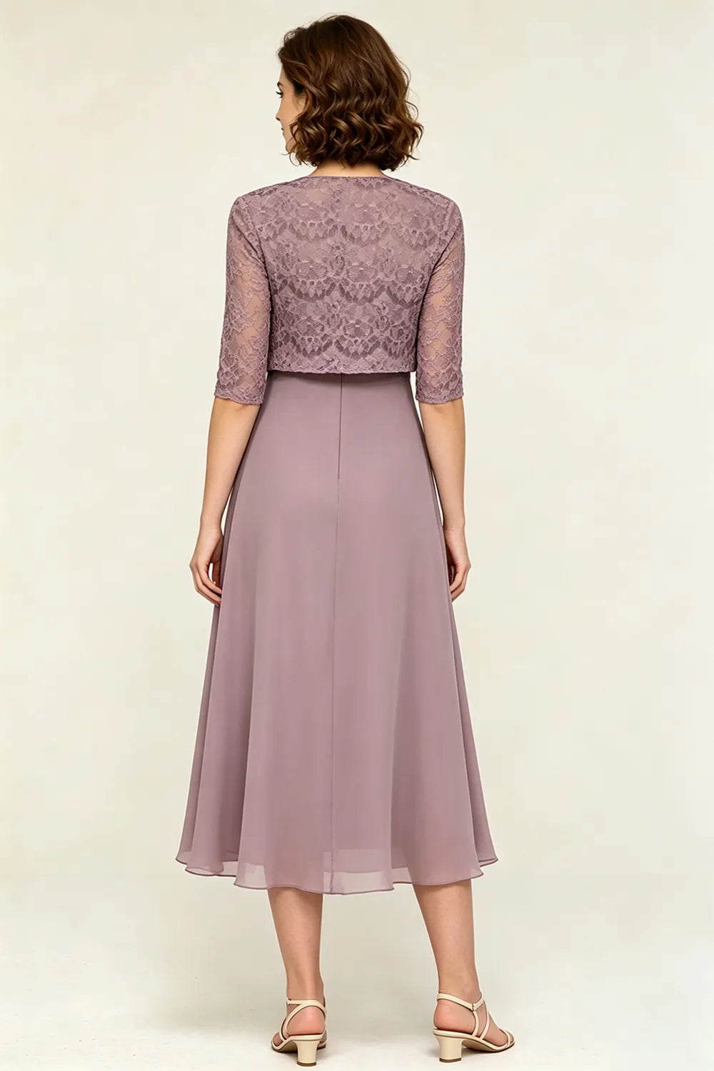 Marielle™ | Lace Jacket Midi Dress