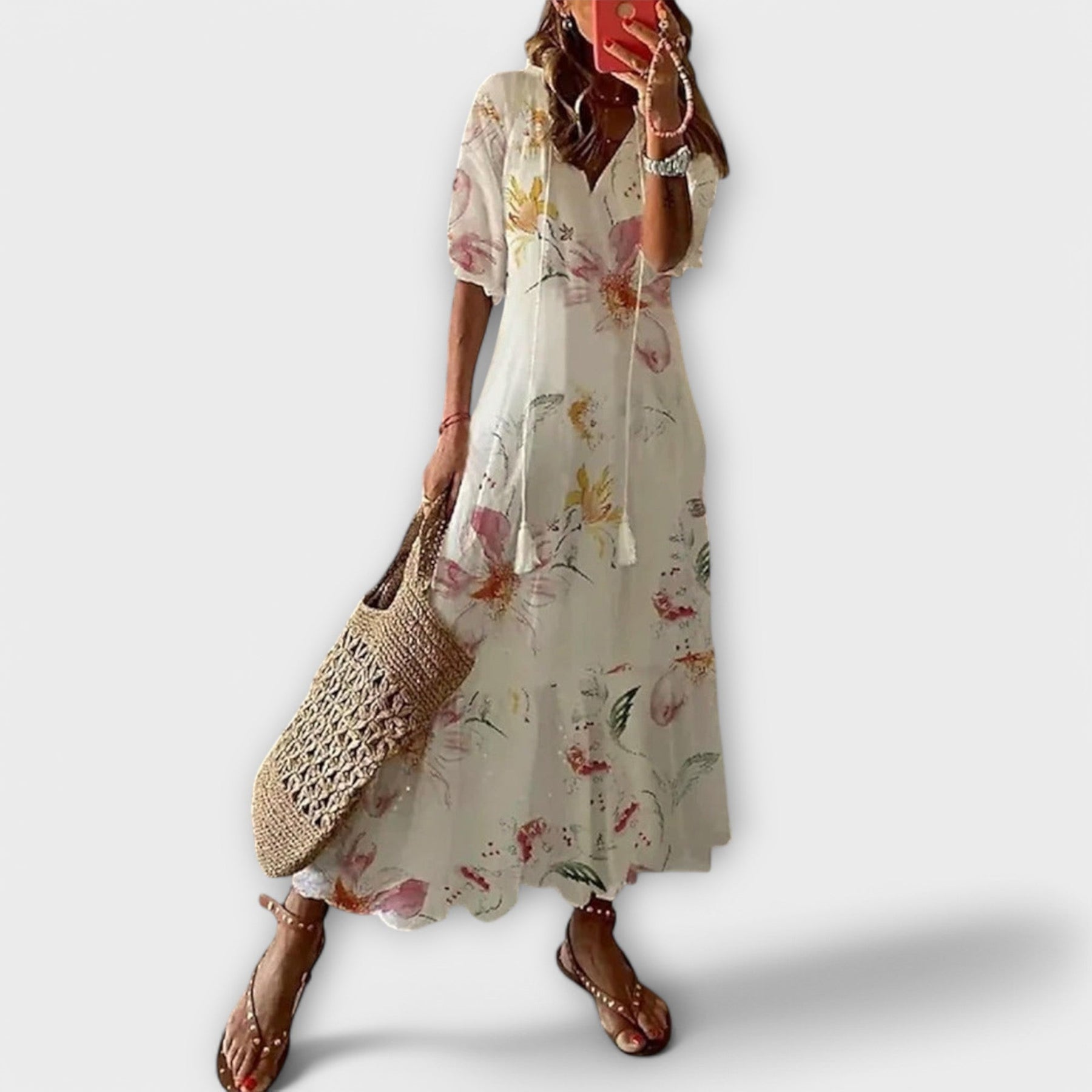 Helga | Elegant Bohemian Maxi Dress
