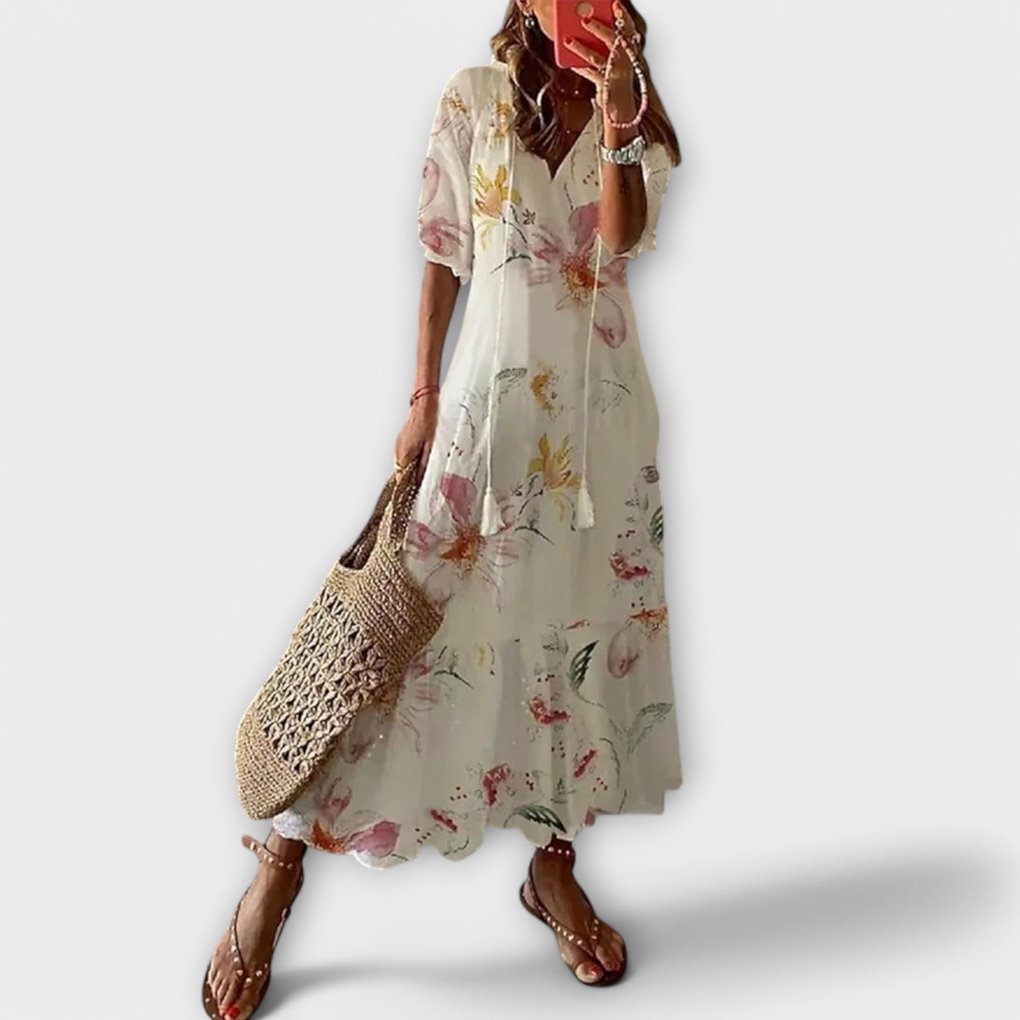 Helga | Elegant Bohemian Maxi Dress
