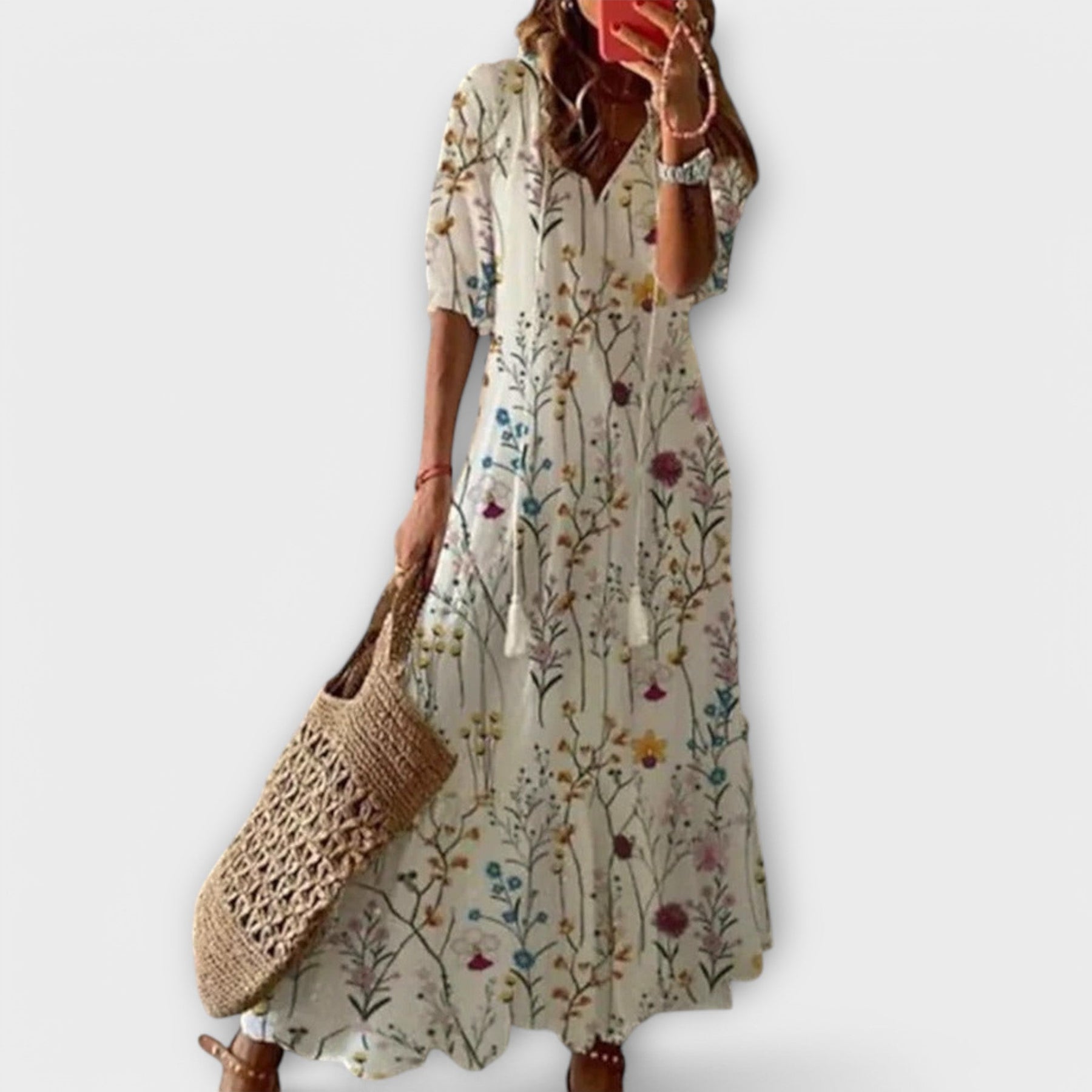 Helga | Elegant Bohemian Maxi Dress