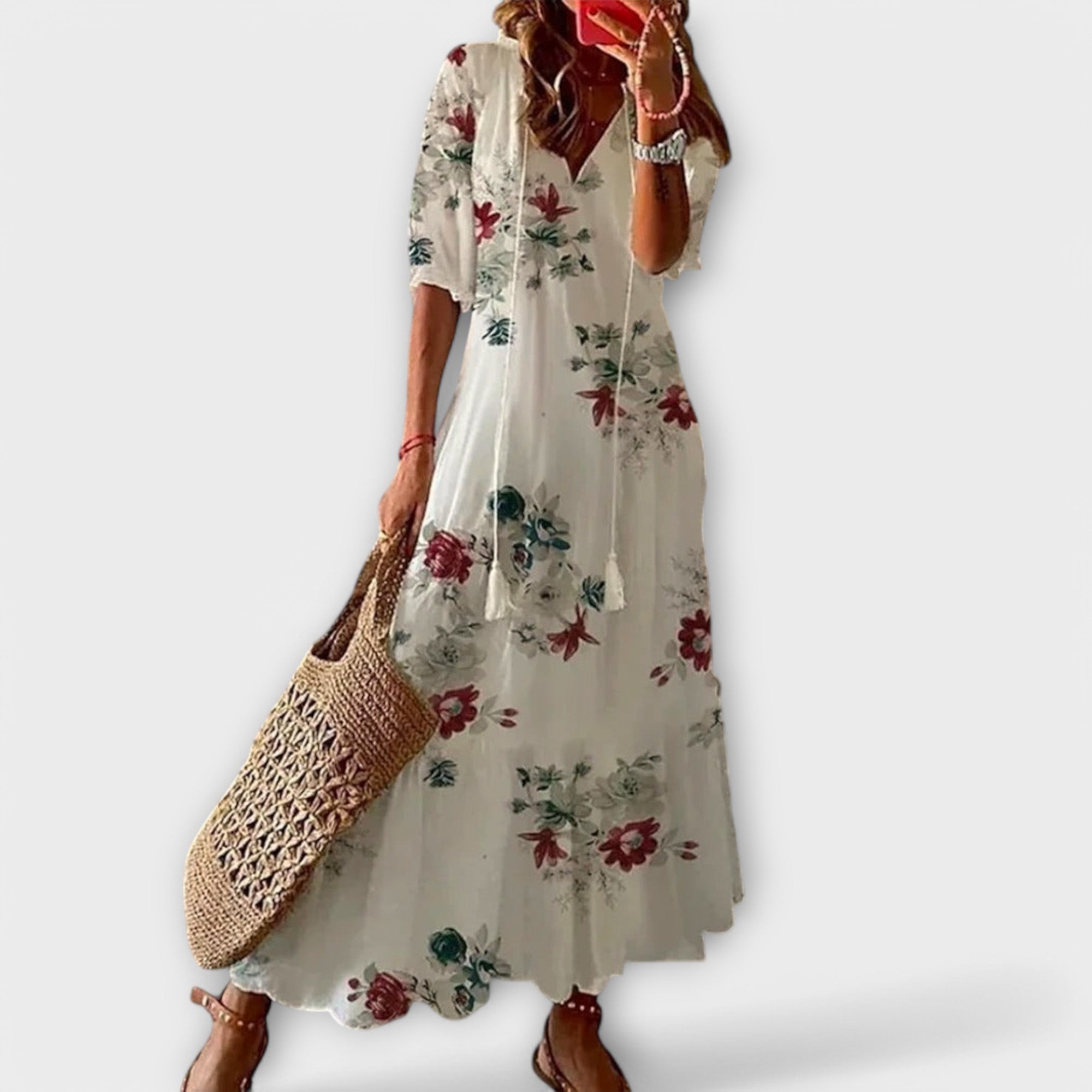 Helga | Elegant Bohemian Maxi Dress