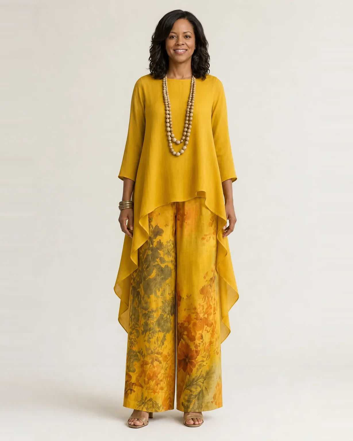 Cariola | Two-Piece Set with Asymmetric Tunic